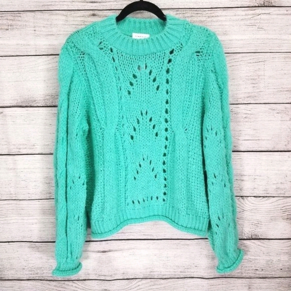 NEW Topshop 4-6 Open Chunky Knit Pullover Sweater